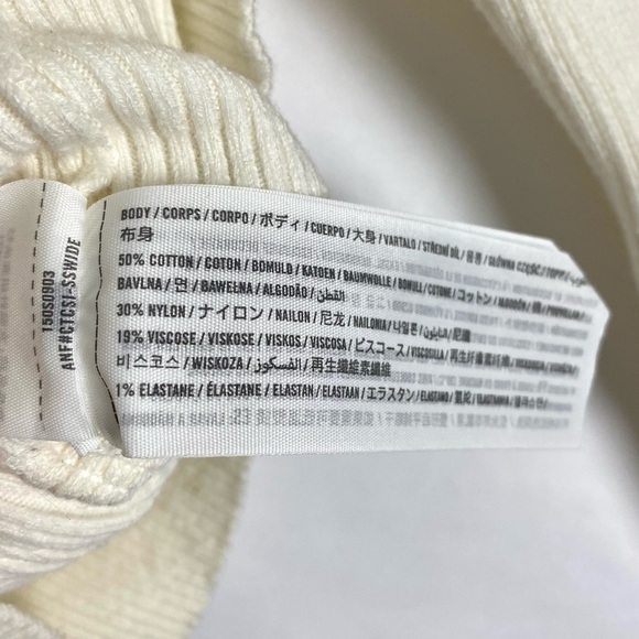 Abercrombie & Fitch Scoopneck Corset Sweater Knit Top - Picture 7 of 7